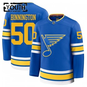 Lasten NHL St. Louis Blues Pelipaita 2025-26 Fanatics Premium Binnington Koti Jordan Sininen